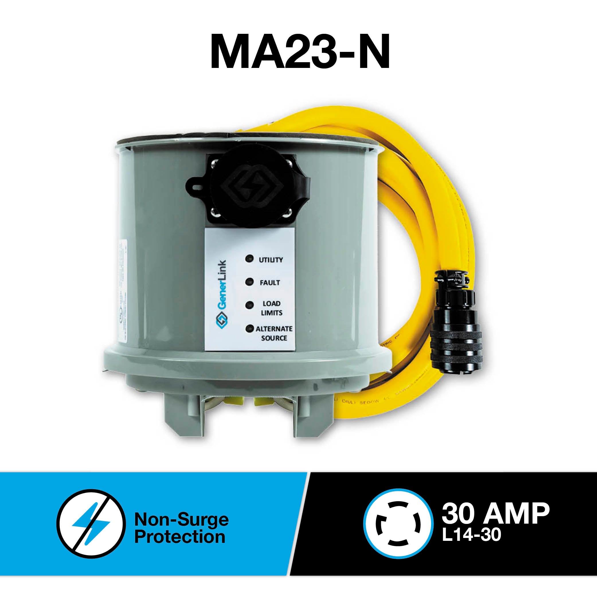 GenerLink Transfer Switch - With Extended Cord Lengths